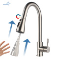 Aquacubic 304 Stainless Steel Hot And Cold Water Flexible Hose For Kitchen Faucet With Magnetic Pull-Out Spout